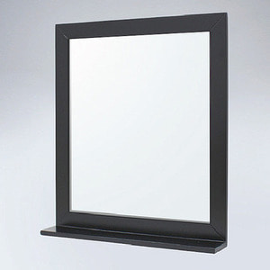 GALH/미라클 원목 선반형 욕실거울(블랙)/거울/화장실장/수건장/수납장